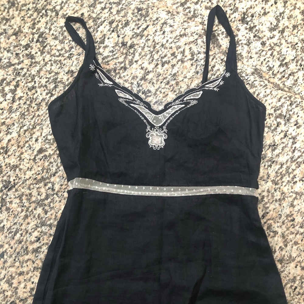 Free People dress knee length midi polkadot sheer